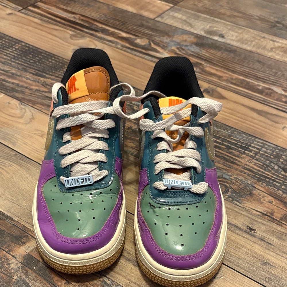 Nike Kids Sneakers in Green, Purple, and Orange